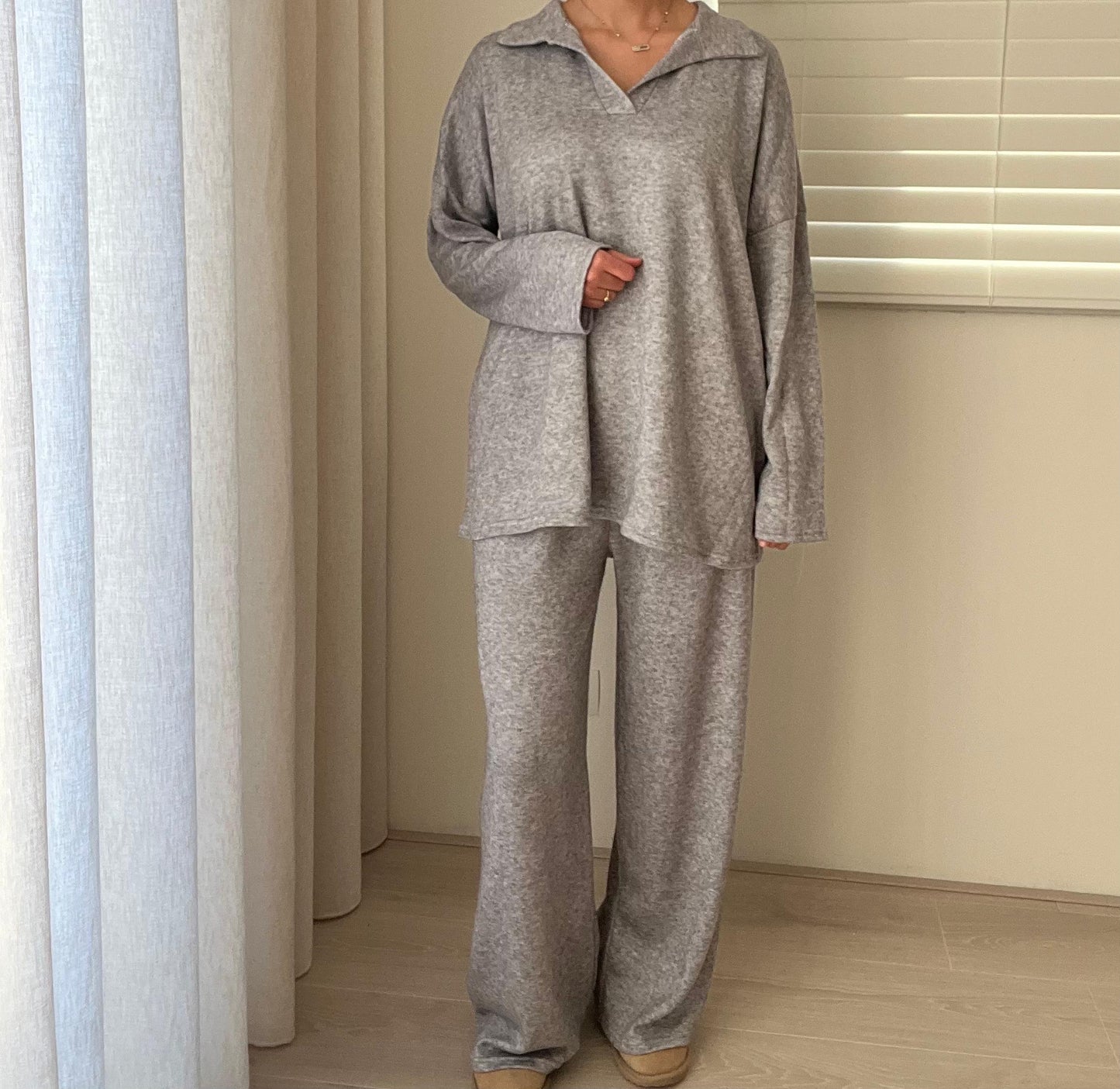 Cozy Twinset Haiiro