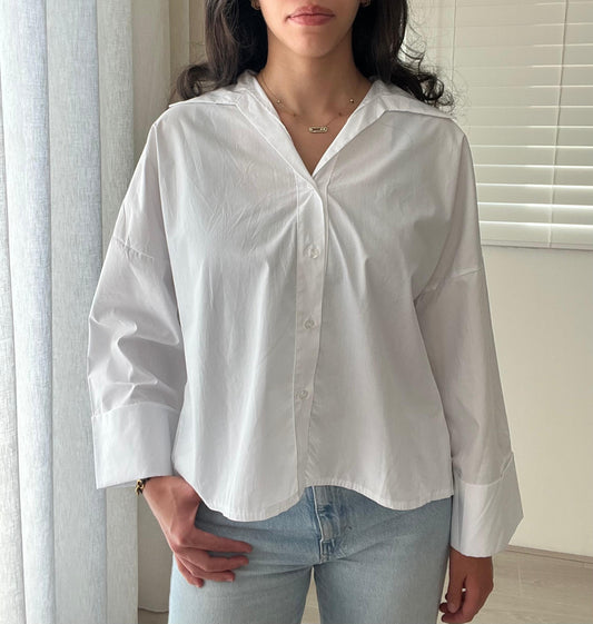 Wide Sleeve Blouse Shiro