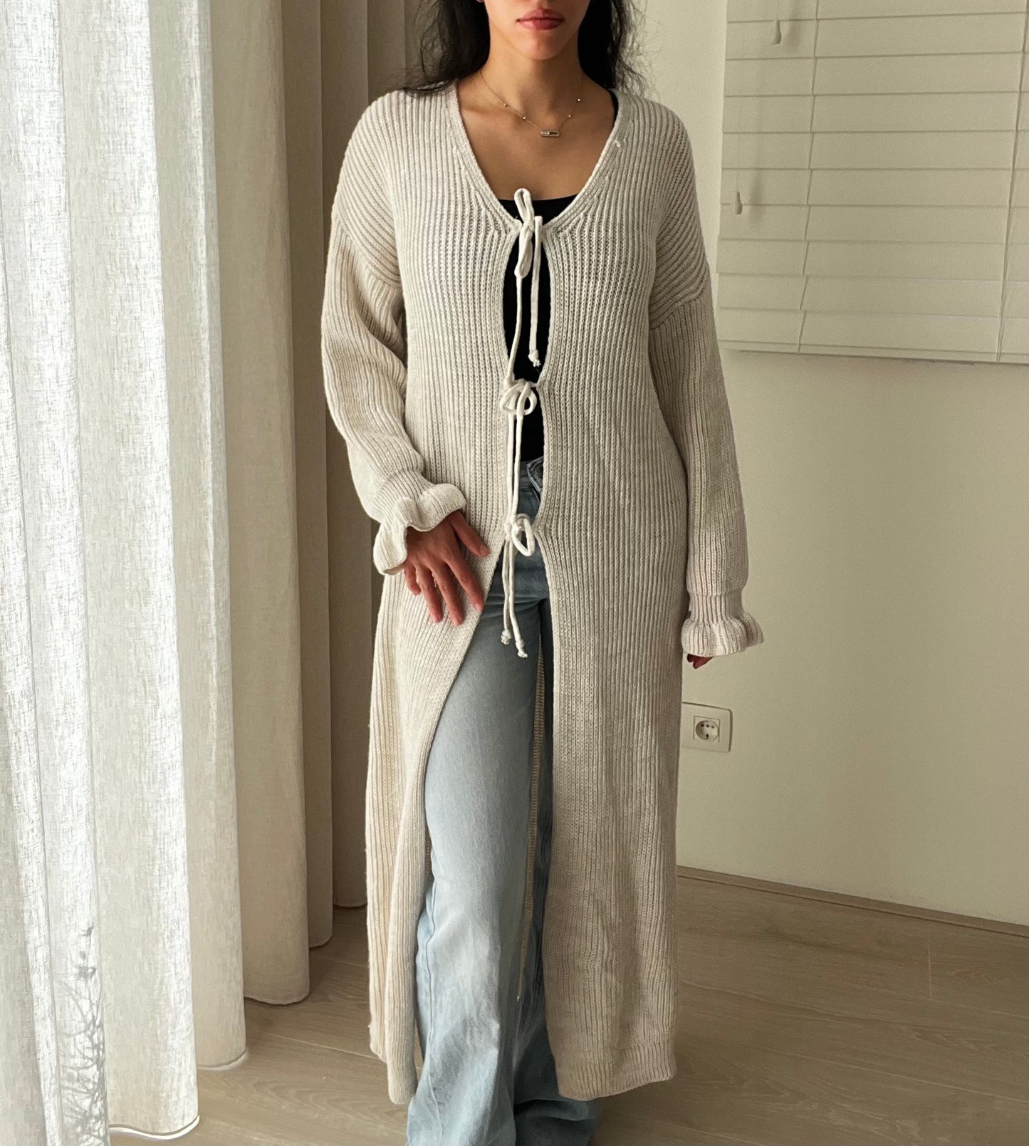 Long Triple Tie Vest Suna