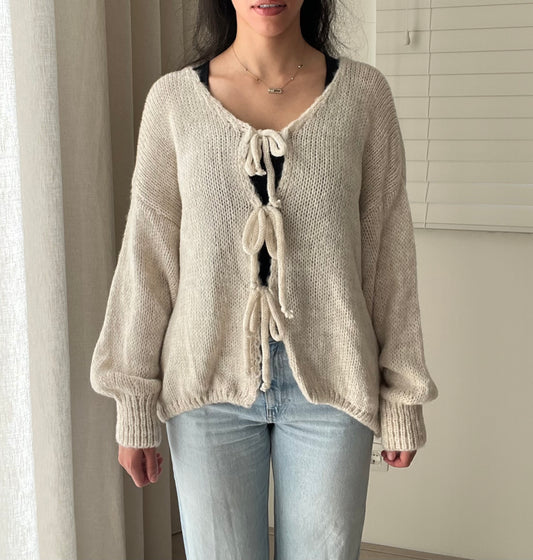 Triple Tie Vest Midi Suna